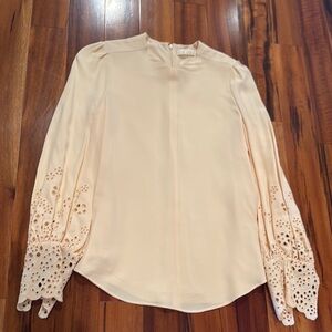 Chloe Elegant Cream Women's Top